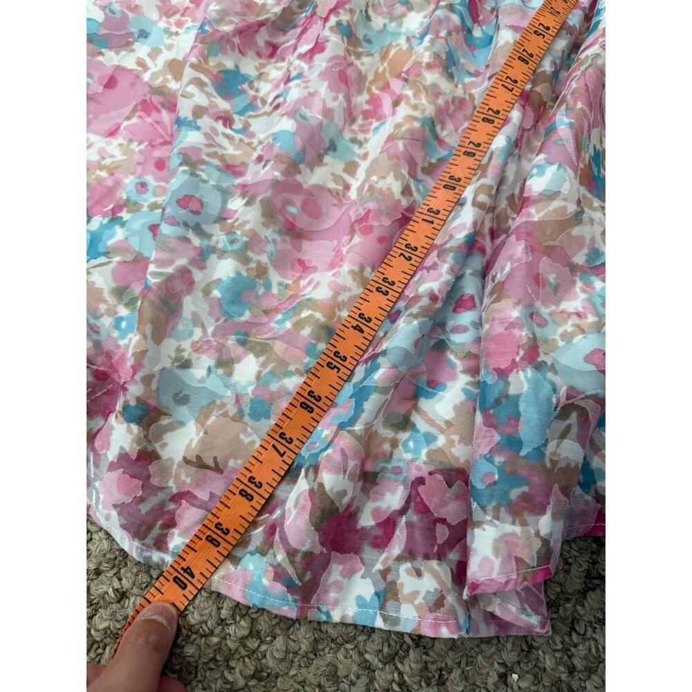Entro | Floral Babydoll Puff Sleeve Summer Girlycore Preppy Maximalist - Picture 6 of 10